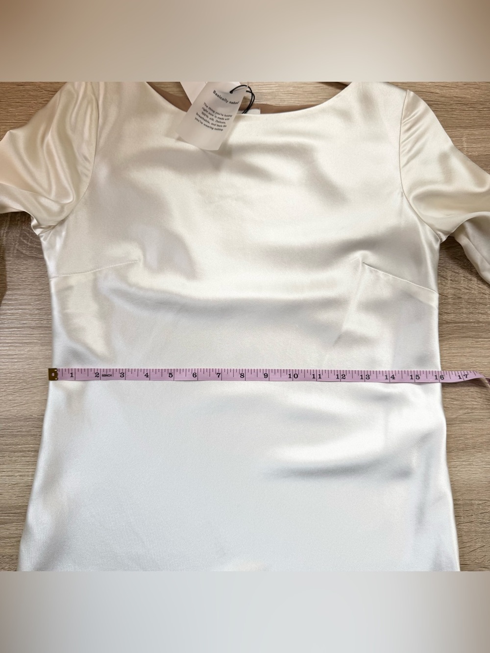 NWT Reformation Blanche Silk Long-Sleeve Mini Dress Ivory Bridal Small - Picture 12 of 16